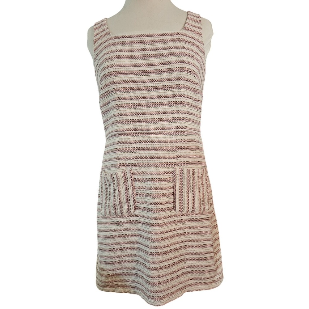 Loft Women's Sleeveless Tweed Sheath Mini Dress Size 8